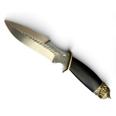 Нож ручной работы "Викинг 4.0" сталь N690 с чехлом (KN284)