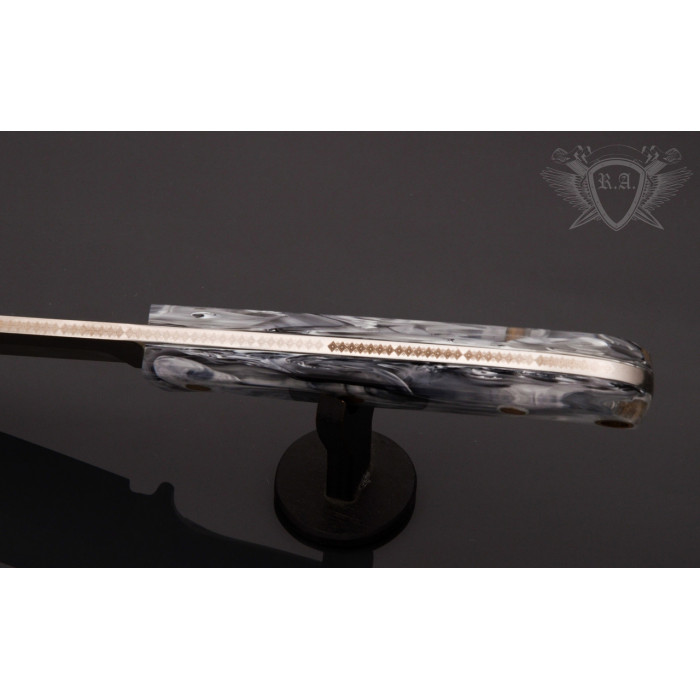 Универсальный походный нож с чехлом сталь Х12МФ RVD160 (Н0876)