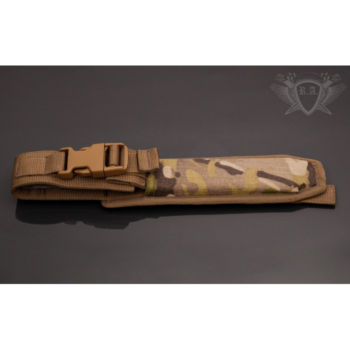 Универсальный походный нож с чехлом сталь Х12МФ RVD160 (Н0876)