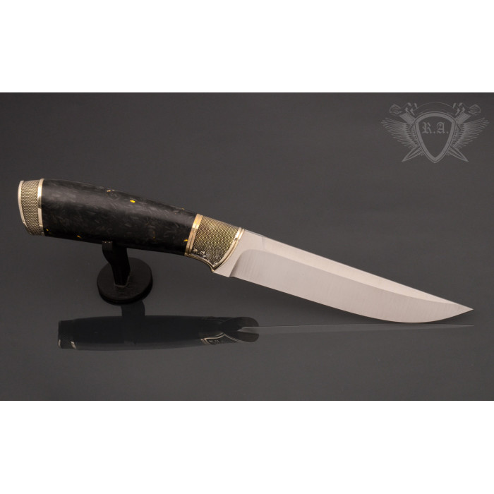 Эксклюзивный нож премиум класса с чехлом сталь M390 RVD164 (Н0881)