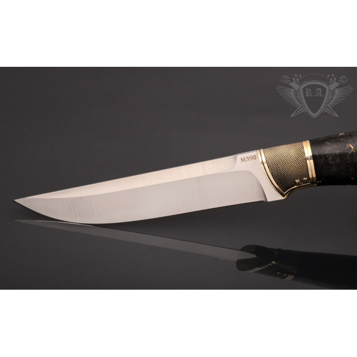 Эксклюзивный нож премиум класса с чехлом сталь M390 RVD164 (Н0881)
