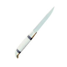 Фінський ніж ручної роботи ріг лося та граб сталь N690 RVD17 (Н0064)