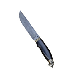 Ніж ручної роботи Туранский тигр дамасск RVD20 (Н0367) з чохлом