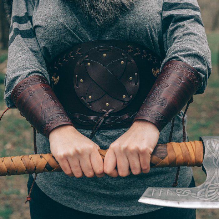 Топор викингов Железнобокий сталь У8ГА Gorillas BBQ ручная работа TR14