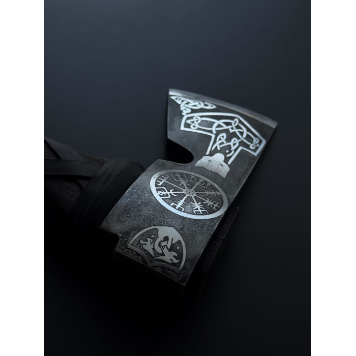 Топор ручной работы кованый "Молот Тора 2" Gorillas BBQ TR71