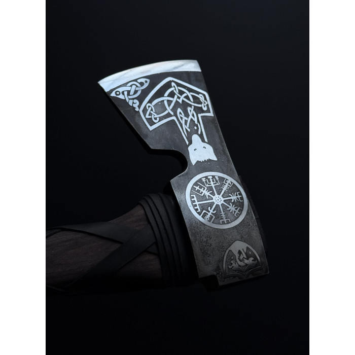 Топор ручной работы кованый "Молот Тора 2" Gorillas BBQ TR71