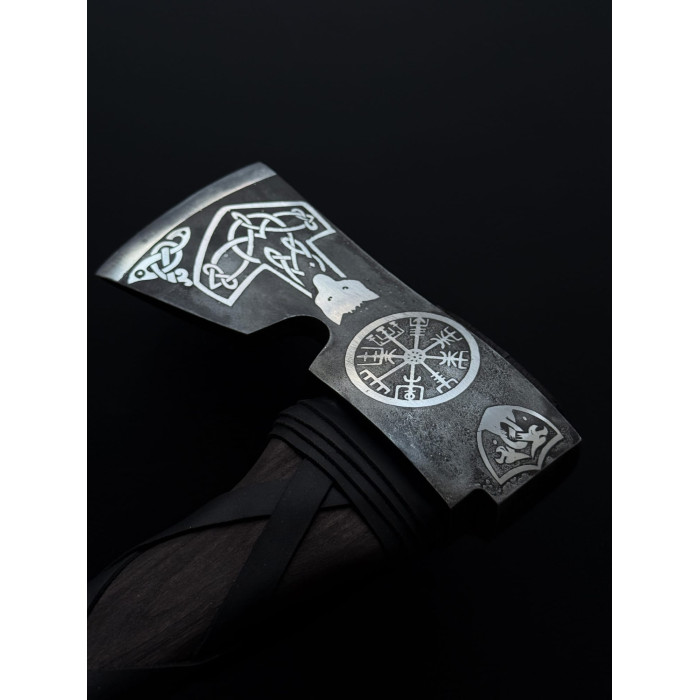 Топор ручной работы кованый "Молот Тора 2" Gorillas BBQ TR71