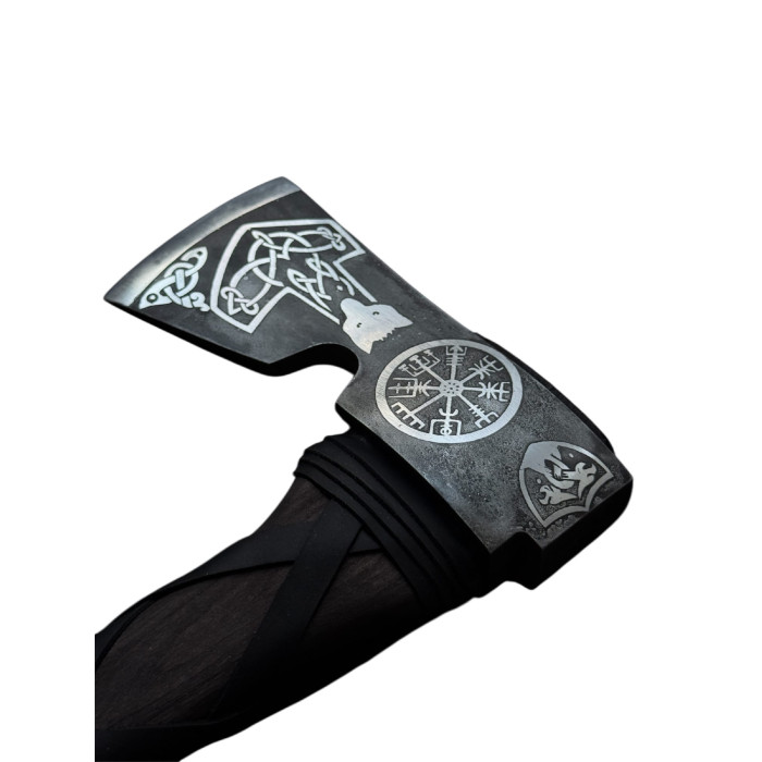 Топор ручной работы кованый "Молот Тора 2" Gorillas BBQ TR71