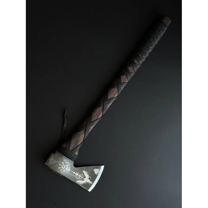 Топор ручной работы кованый "Ворон 2" Gorillas BBQ TR72