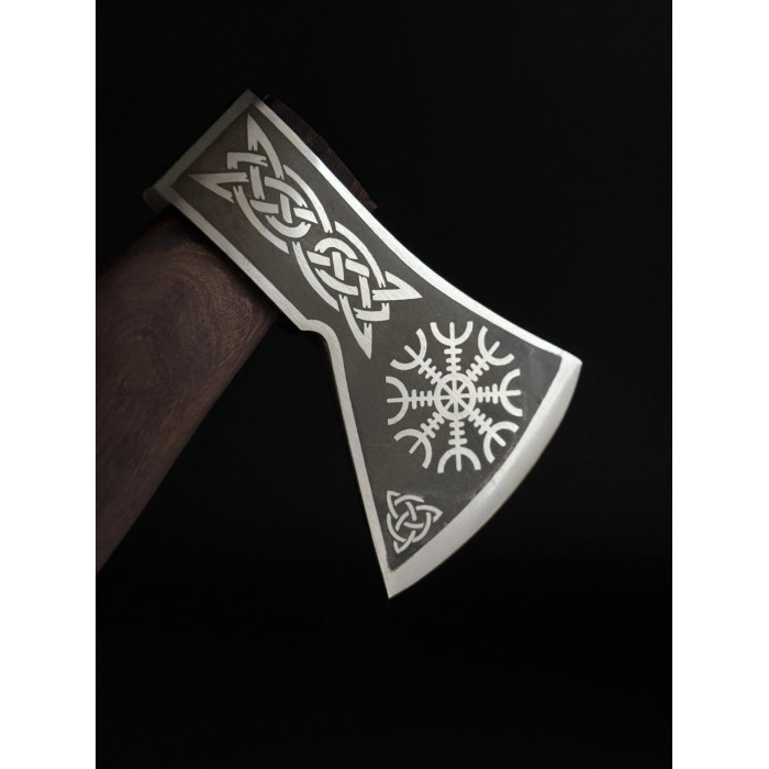 Топор скандинавский ручной работы "Скиф 2.0" cталь 65Г Gorillas BBQ TR75