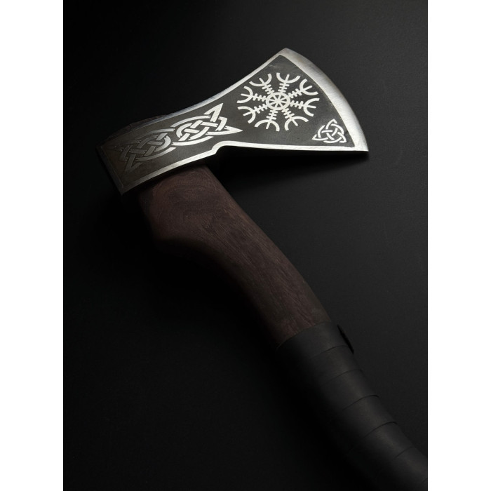 Топор скандинавский ручной работы "Скиф 2.0" cталь 65Г Gorillas BBQ TR75