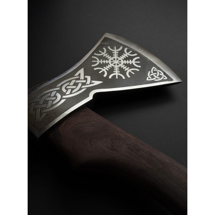 Топор скандинавский ручной работы "Скиф 2.0" cталь 65Г Gorillas BBQ TR75