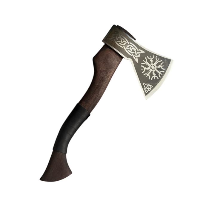 Топор скандинавский ручной работы "Скиф 2.0" cталь 65Г Gorillas BBQ TR75