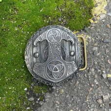 Пряжка Молот Тора на мужской ремень Gorillas Accessories Нейзельбер bb20