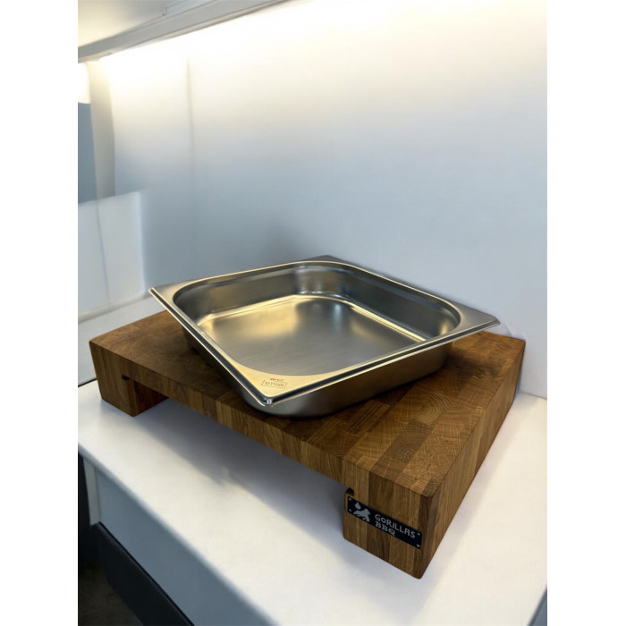 Доска торцевая разделочная дуб с поддоном 500х350х100 мм Gorillas BBQ DS53