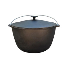Казан туристический KZ2 чугунный с крышкой 8 л