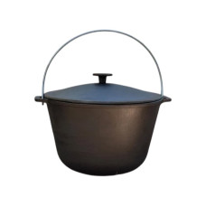 Казан туристический KZ3 чугунный с крышкой 10 л