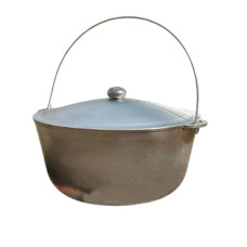 Казан KZ7 алюминиевый с дужкой и крышкой 10 л