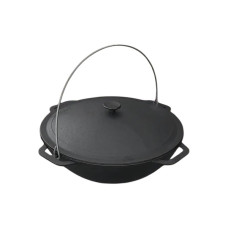 Казан азиатский KZ10 чугунный с крышкой 12 л