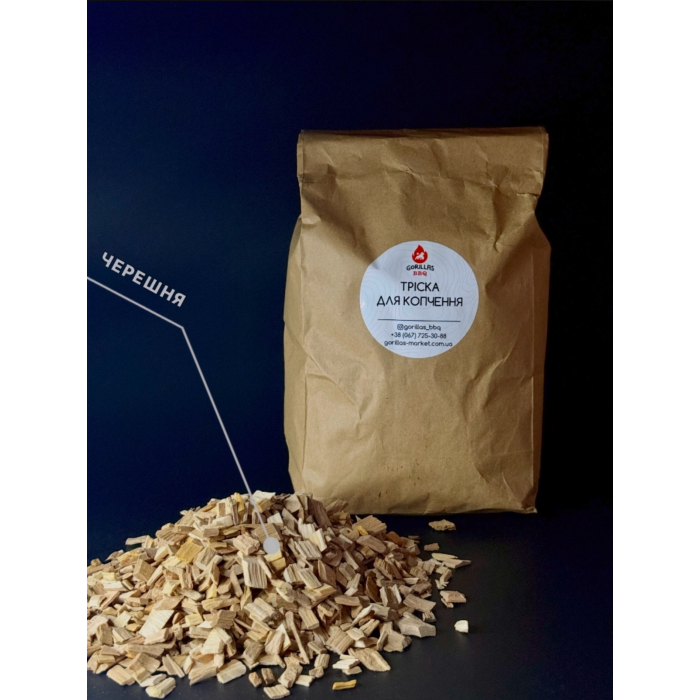 Универсальная щепа для копчения - черешня, 1 кг KPT6