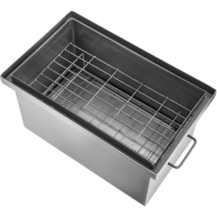 Коптильня горячего копчения "L" сталь 2мм, 2 яруса и 3 крючка, с термометром Gorillas BBQ KPT21