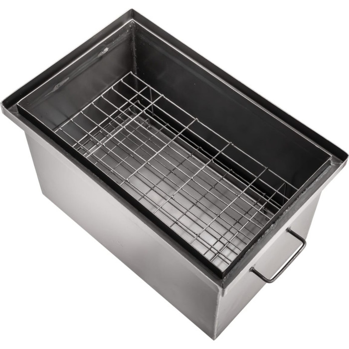 Коптильня горячего копчения "XL" сталь 2мм, два яруса и 3 крючка, с термометром Gorillas BBQ KPT2