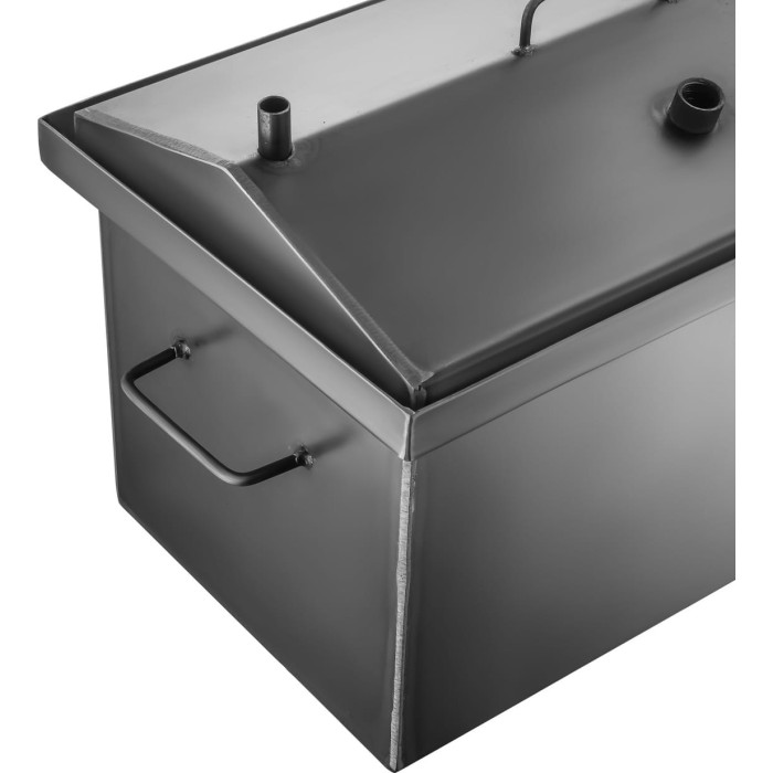 Коптильня горячего копчения "XL" сталь 2мм, два яруса и 3 крючка, с термометром Gorillas BBQ KPT2