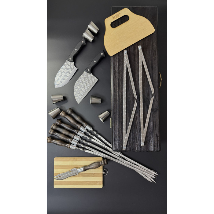 Набор для шашлыка в деревянном кейсе Gorillas BBQ BS97