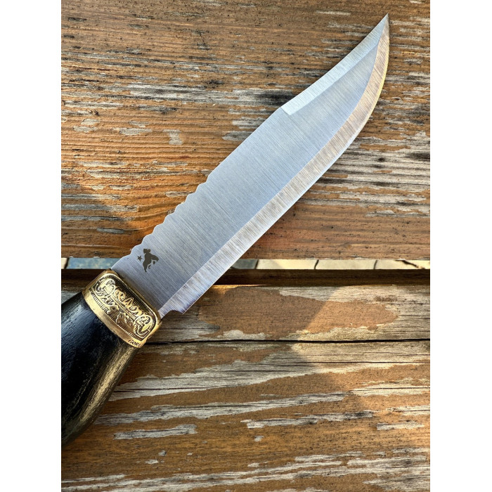 Охотничий подарочный нож Волк Вегвизир Gorillas BBQ сталь 50х14мф KN169