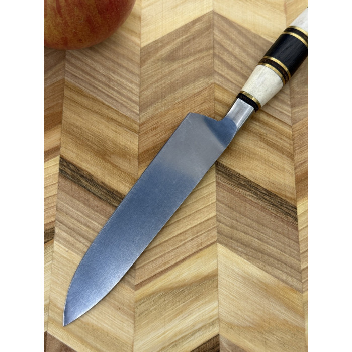 Нож кухонный кованый ручной работы сталь х12 Gorillas BBQ KN175