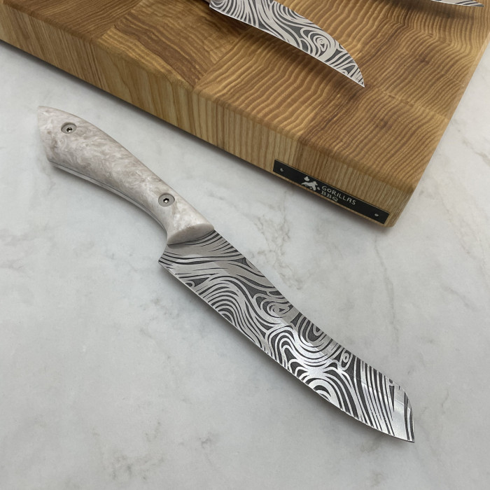 Набор кухонных ножей «Лисий хвост» 2.0 премиум версия сталь 65х13 KN108