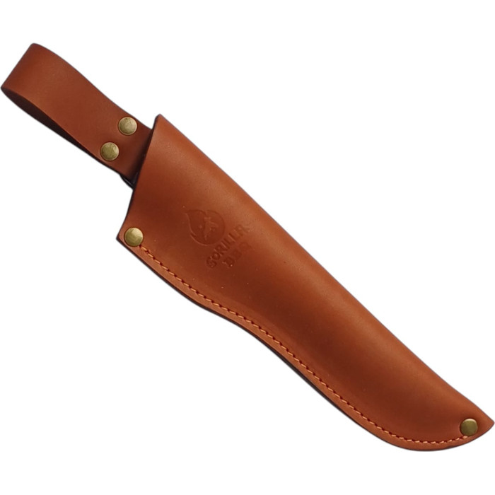 Ножны для ножа (натуральная кожа) рыжие Gorillas BBQ KN161