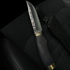 Нож «Компас ужаса» (ламинат) ручной работы сталь Х12, 40х13 Gorillas BBQ KN165