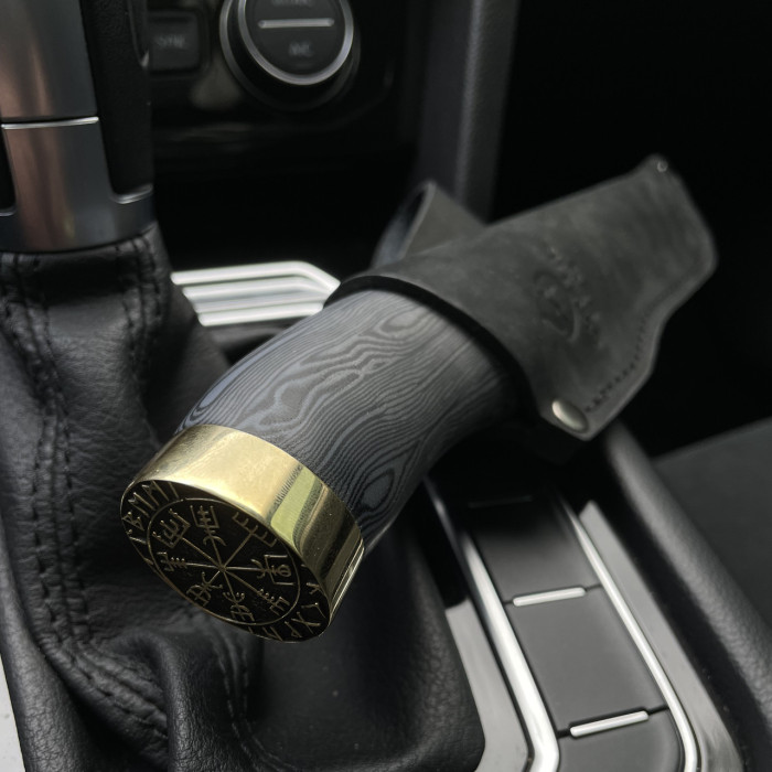 Нож «Компас ужаса» (ламинат) ручной работы сталь Х12, 40х13 Gorillas BBQ KN165