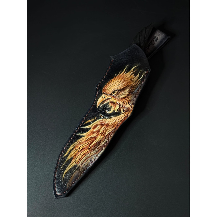 Подарочный туристический нож "Перо Феникса" сталь Х12МФ Gorillas BBQ KN206