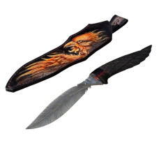 Подарочный туристический нож "Перо Феникса" сталь Х12МФ Gorillas BBQ KN206