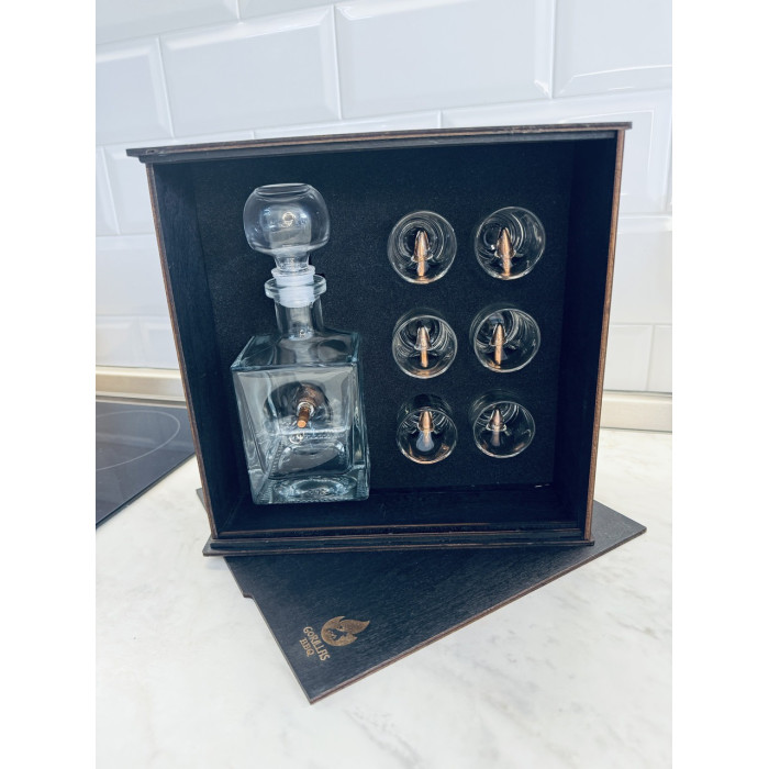 Набор ALL Inclusive (графин + 6 рюмок Пуля в коробке) Gorillas BBQ GL6