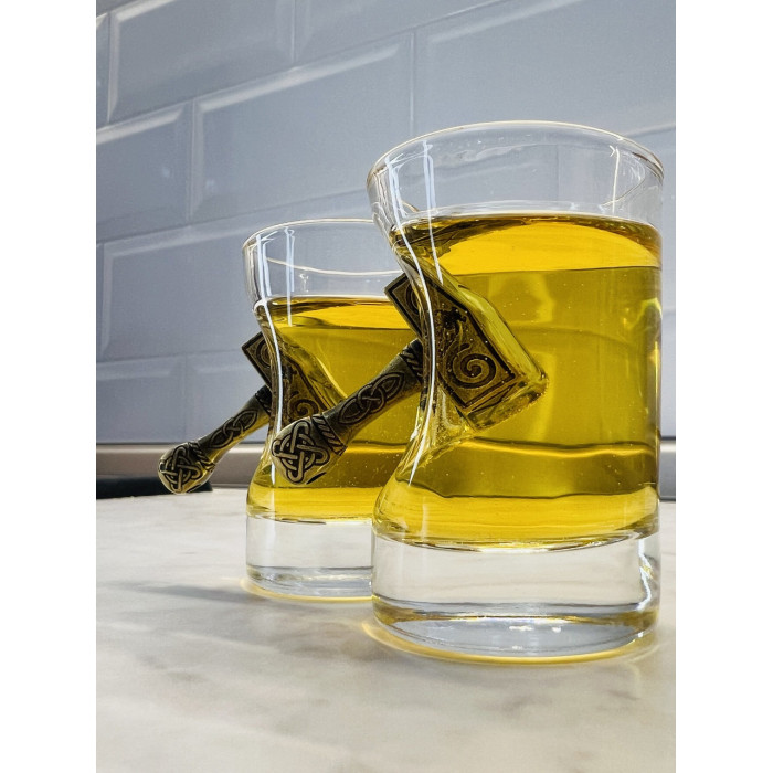 Набор Кум Молот графин и 2 рюмки Gorillas BBQ GL8