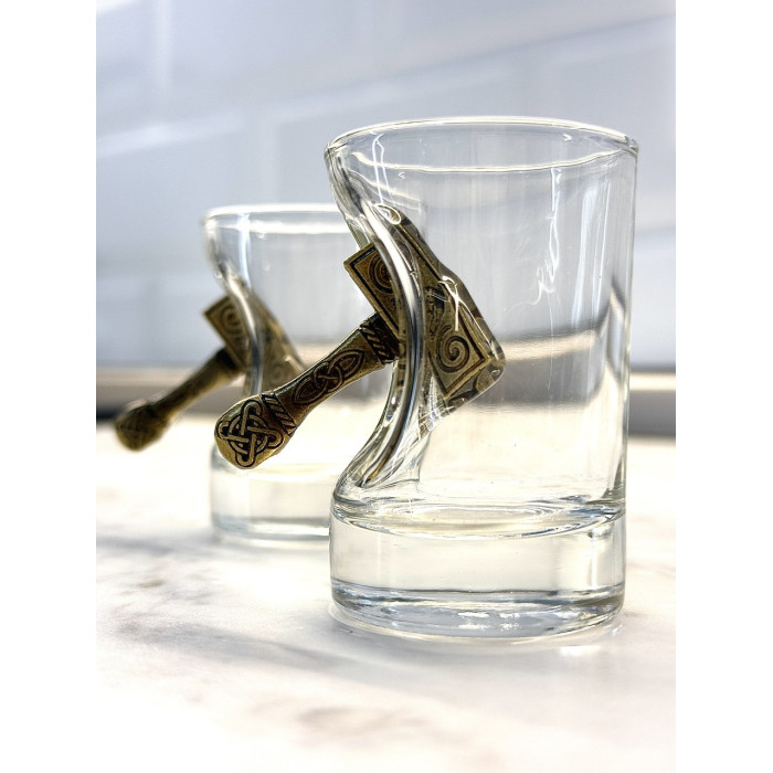 Набор Кум Молот графин и 2 рюмки Gorillas BBQ GL8