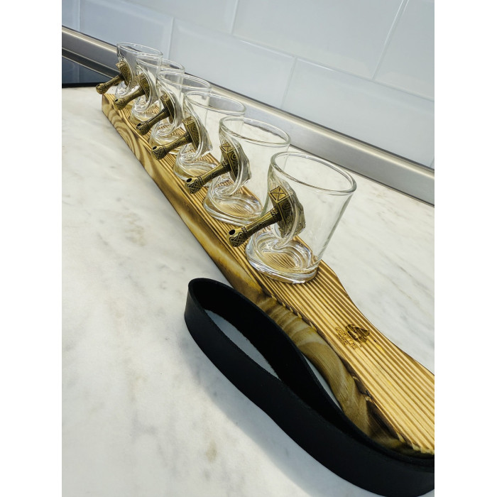 Рюмки Молот 6 шт. с подставкой Gorillas BBQ GL9