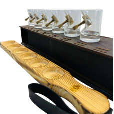 Рюмки Молот 6 шт. с подставкой в коробке Gorillas BBQ GL10