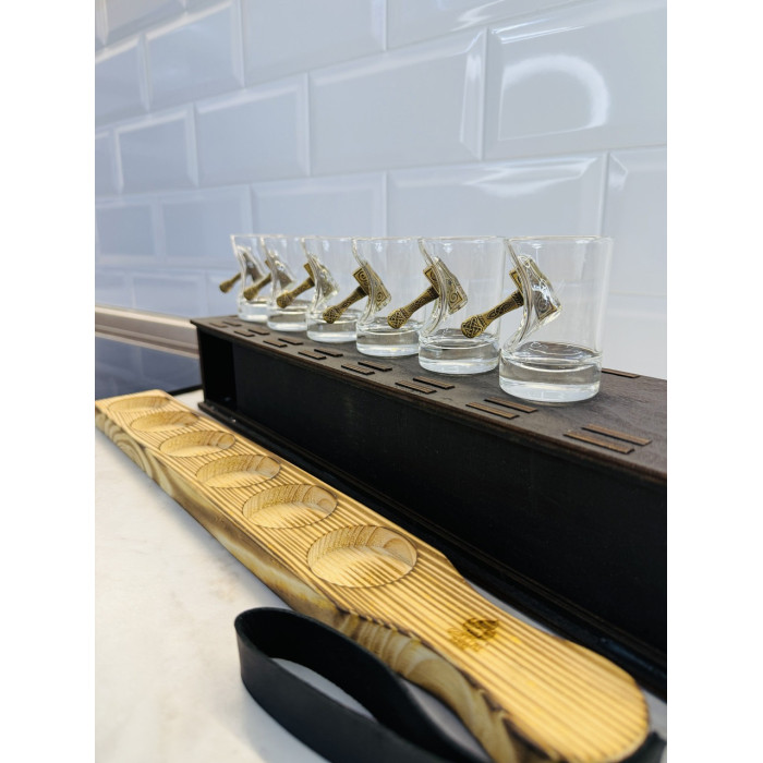 Рюмки Молот 6 шт. с подставкой в коробке Gorillas BBQ GL10