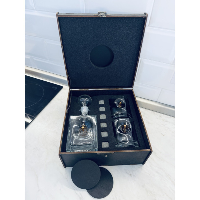 Набор VIP (2 стакана Пуля + камни в коробке) Gorillas BBQ GL12