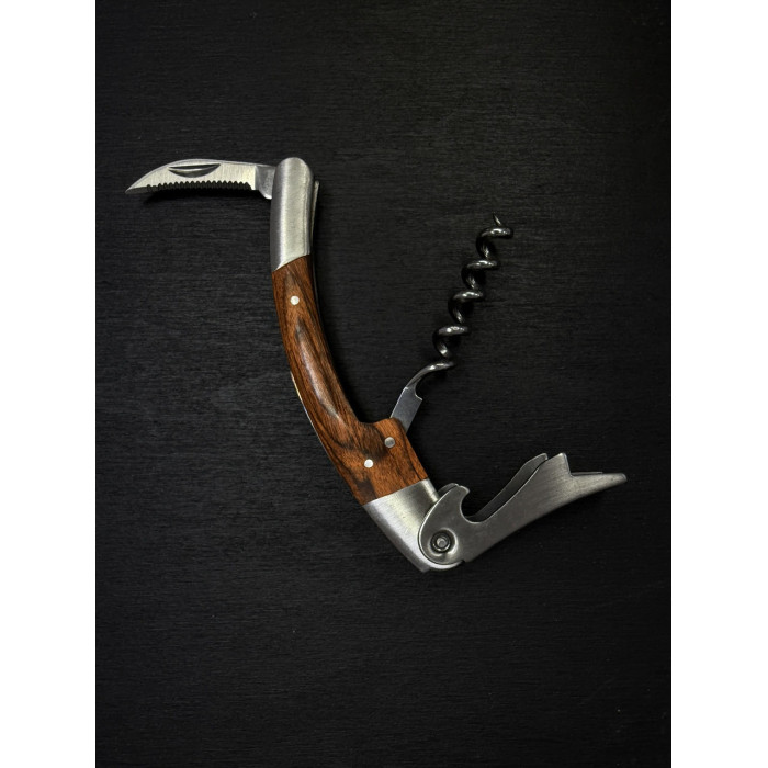 Нож-штопор барный дерево и нержавейка Gorillas BBQ DS52