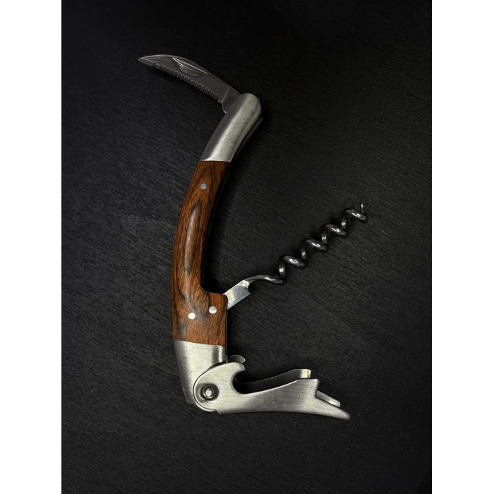 Нож-штопор барный дерево и нержавейка Gorillas BBQ DS52