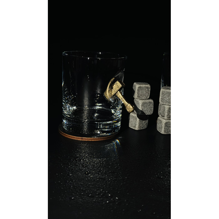 Набор для виски Молот (2 стакана молот + камни в коробке) Gorillas BBQ GL13