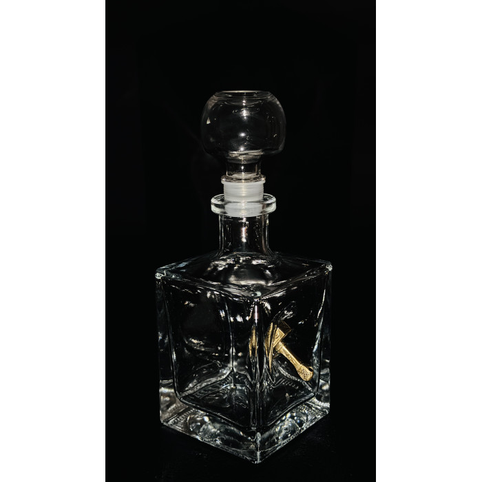 Набор для виски Молот 2 (графин, 2 стакана молот + камни и подставки в коробке) Gorillas BBQ GL14