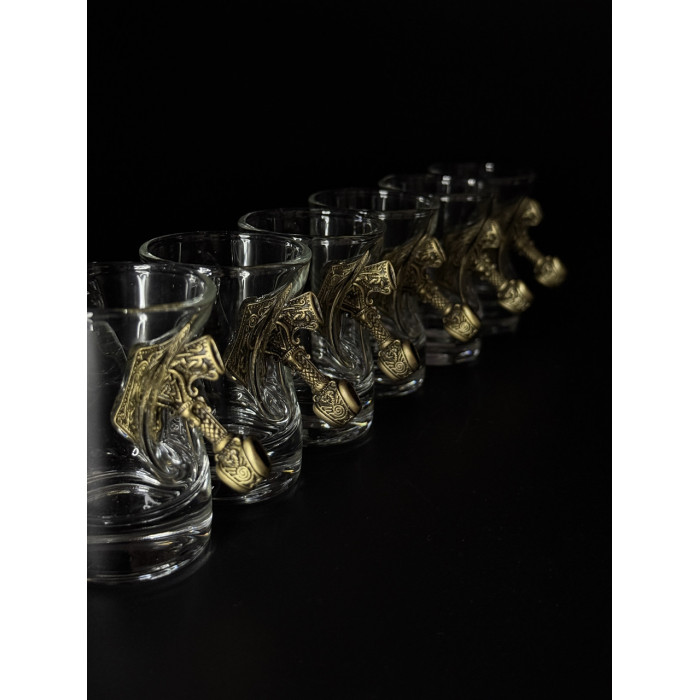 Рюмка 6 шт "Молот 2" Gorillas BBQ GL16