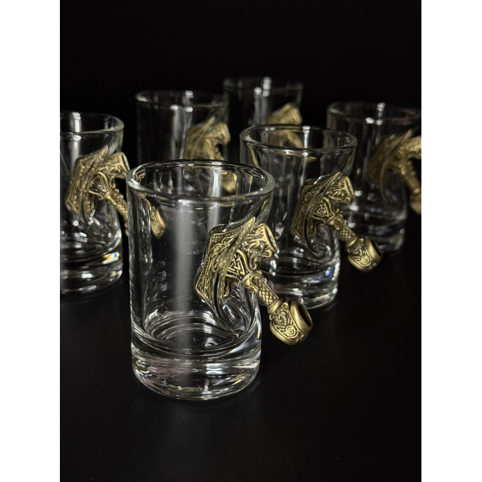 Рюмка 6 шт "Молот 2" Gorillas BBQ GL16