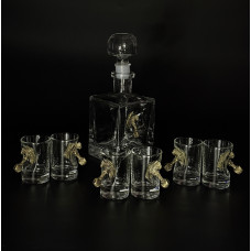 Набор "Молот 2" графин и 6 рюмок Gorillas BBQ GL23